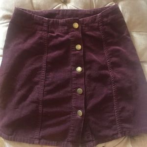 Adorable Corduroy High-waisted Skirt